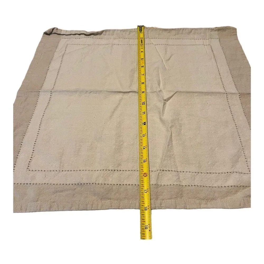 Beach Sand Color Pier 1 Imports Place Mats (6) And Napkins (6) Tan Brown Lot Set